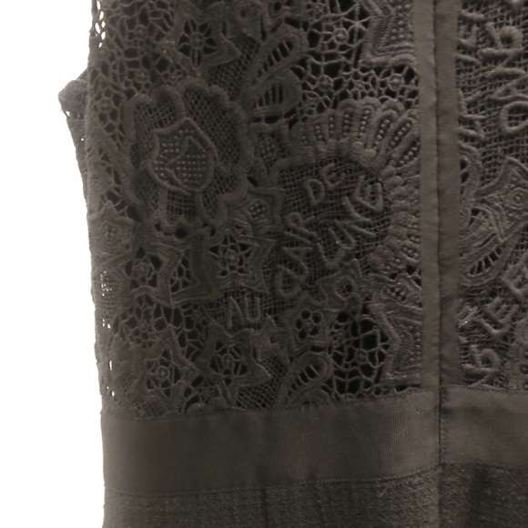Rebecca Taylor Luna Script Lace Back Tweed Dress - Picture 8 of 8